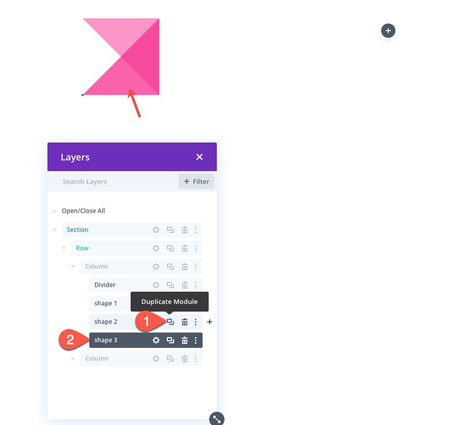 animate css shapes in divi