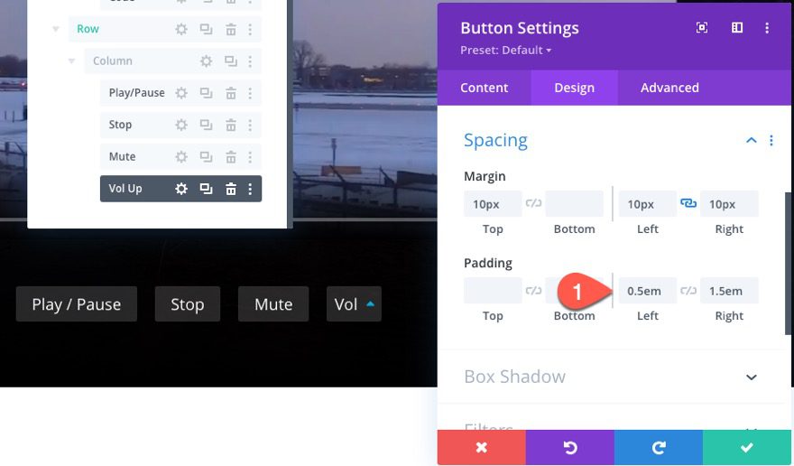 divi custom html5 video controls