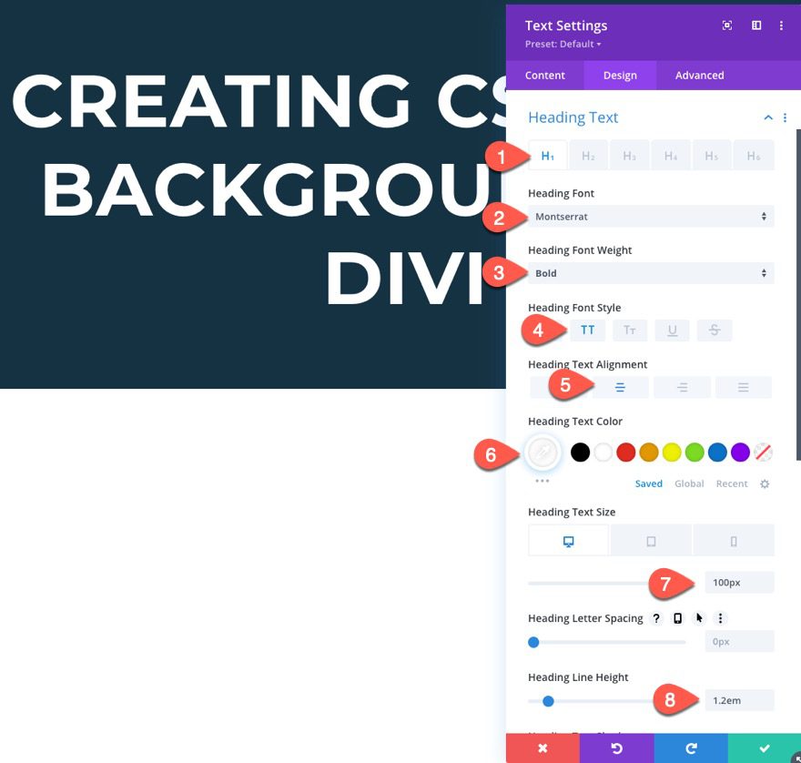 css text backgrounds in divi