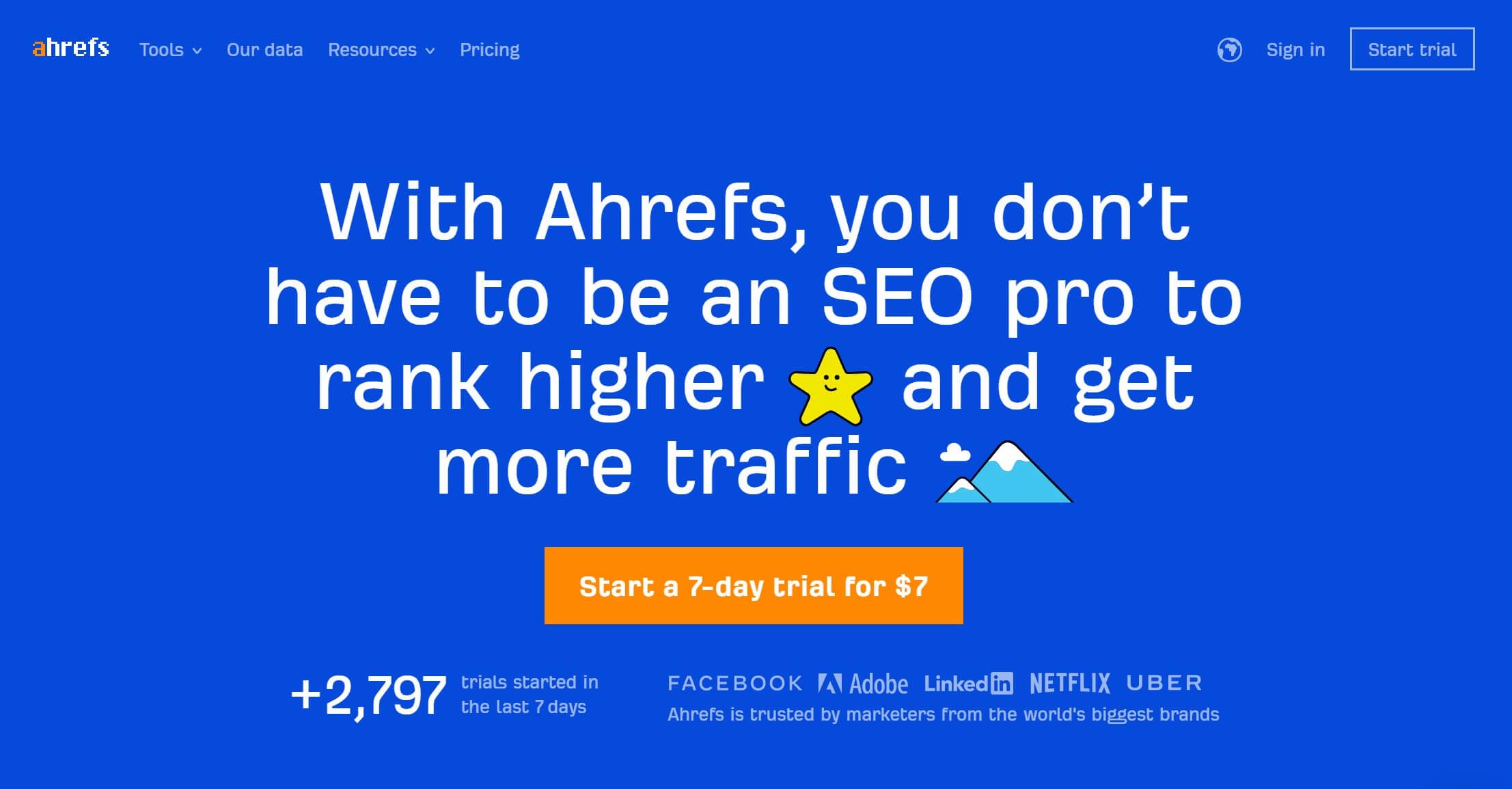 An example of a site's tagline, as configured in the WordPress General Settings.