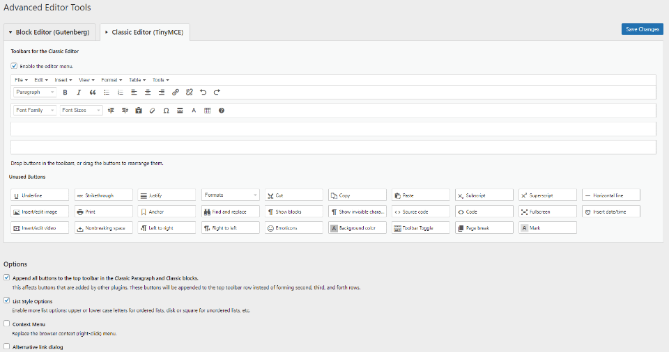 Advanced Editor Tools