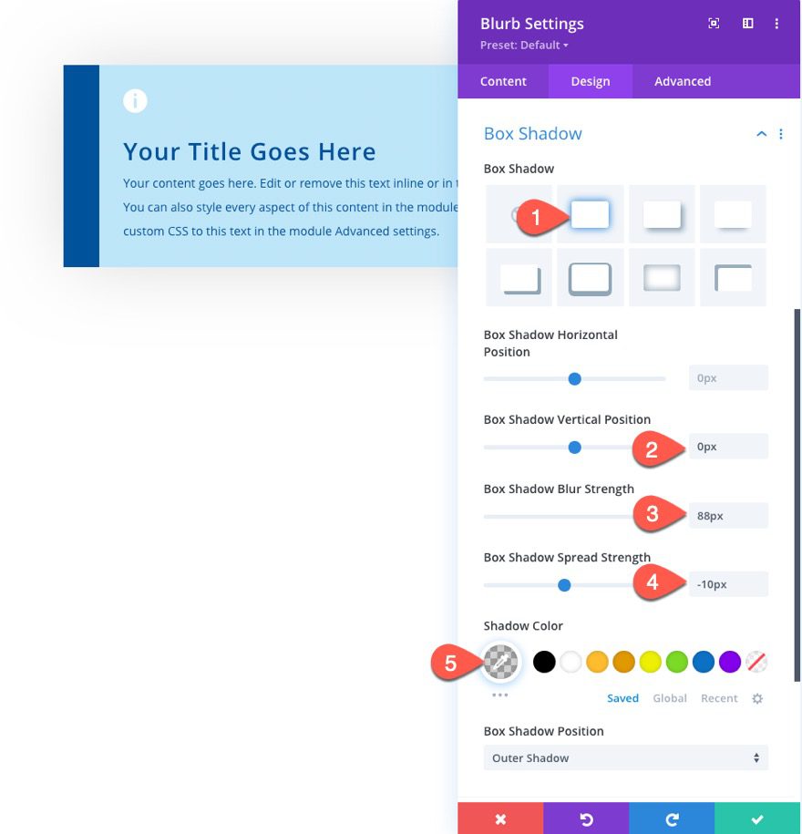 divi styled content boxes