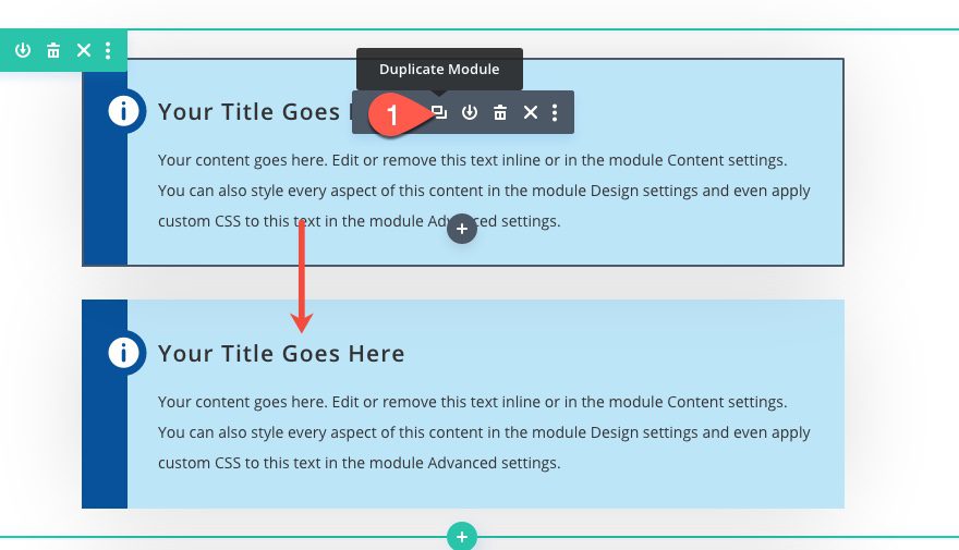 divi styled content boxes