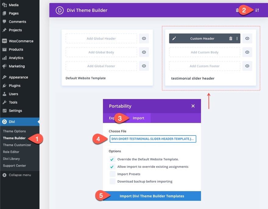 divi compact testimonial slider