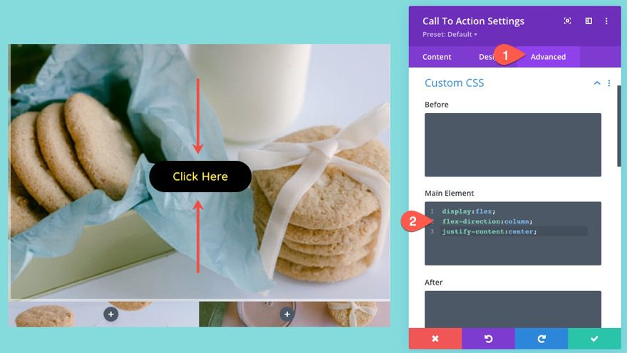 divi responsive image grid layout with CTAs and hover overlays