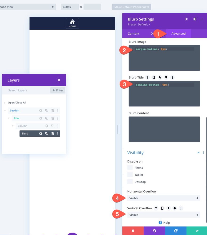 divi mobile sticky footer bars