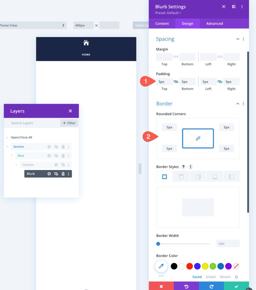 divi mobile sticky footer bars
