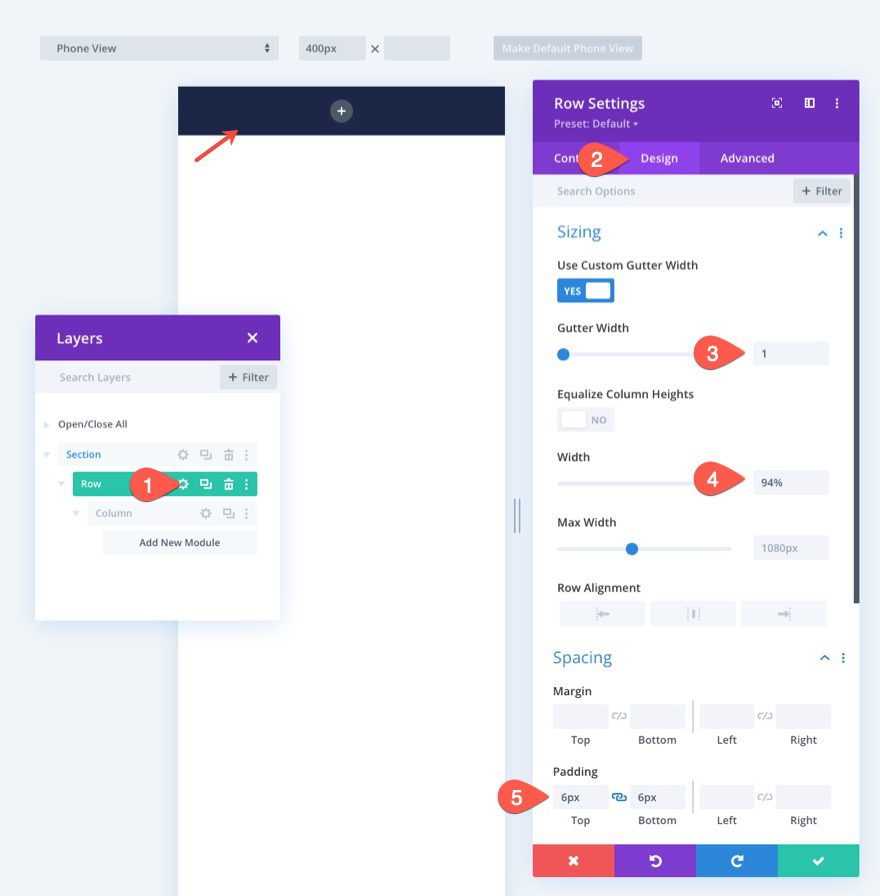 divi mobile sticky footer bars