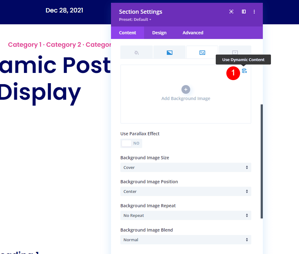 Add a Fullwidth Image to the Blog Post Template with a Dynamic Section Background