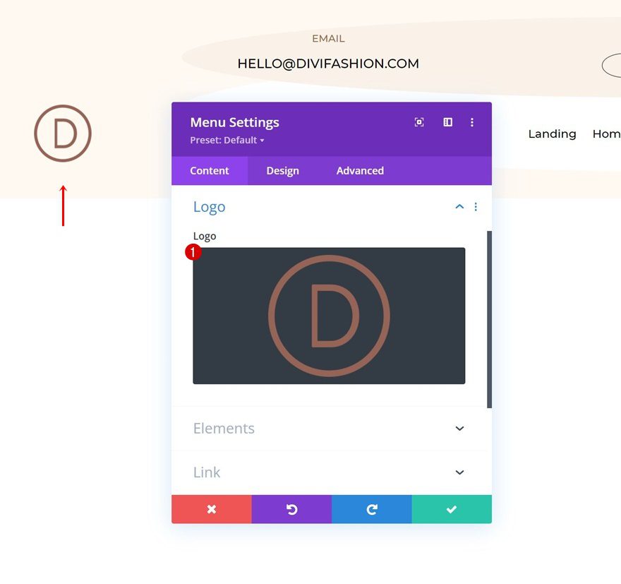 fashion designer header footer
