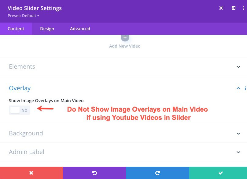divi sticky video slider