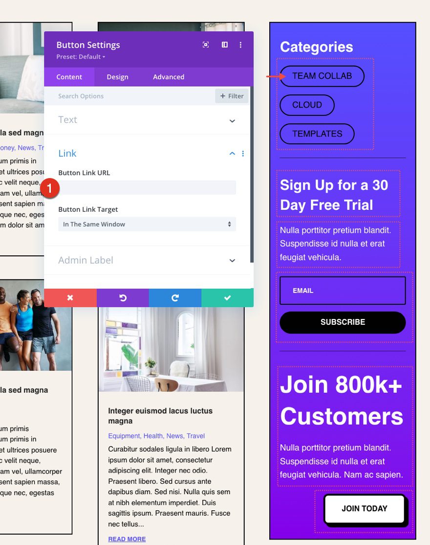 divi software category page template