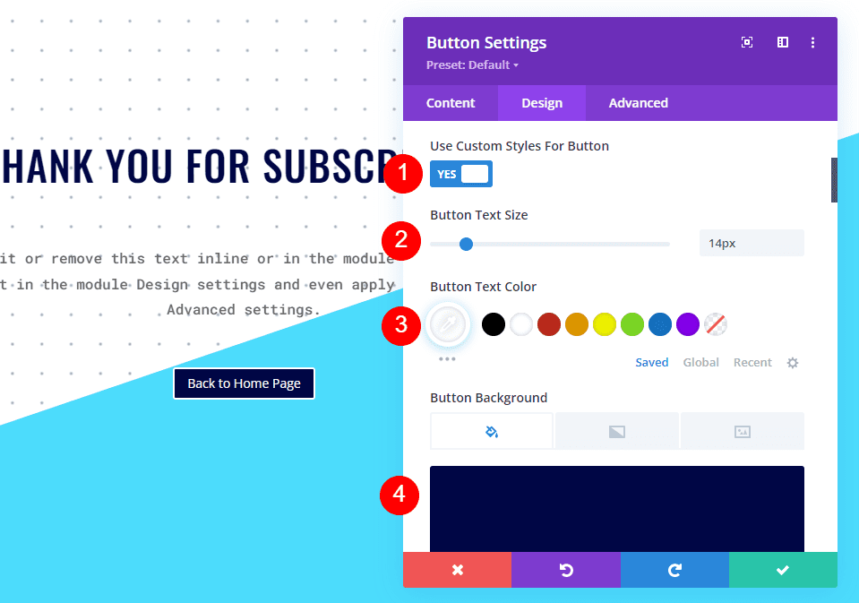 Add and Style the Home Page Button