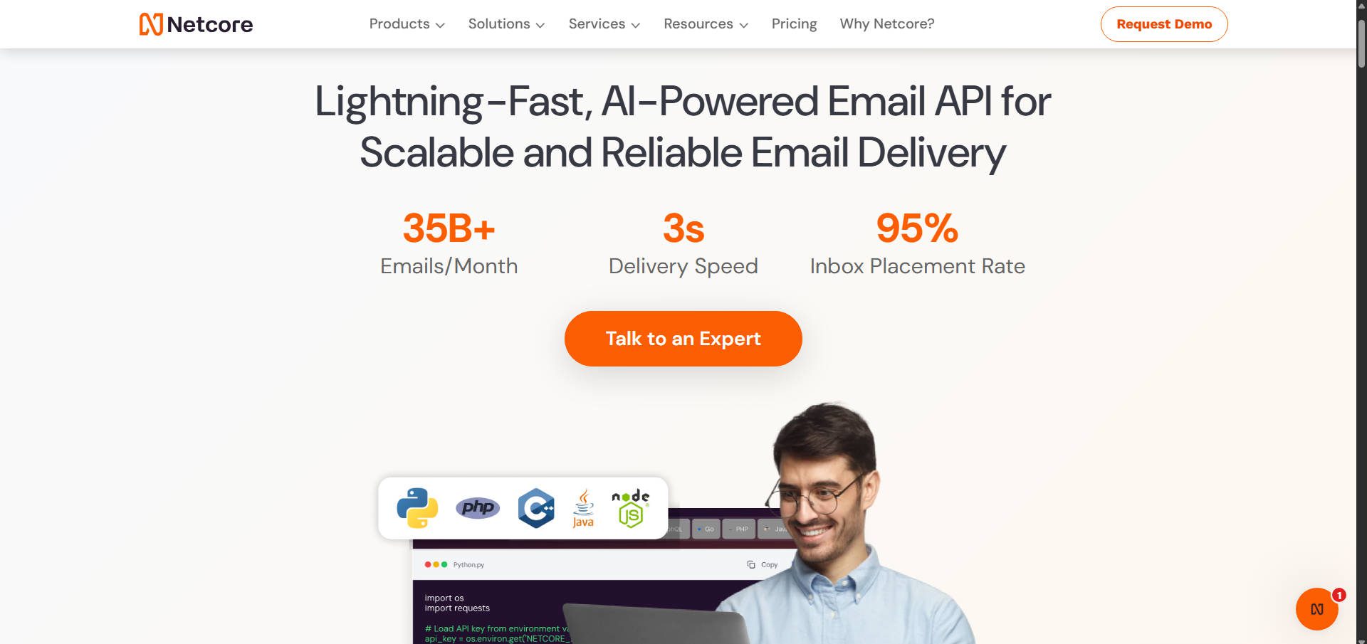 Netcore Homepage - Jan 2026