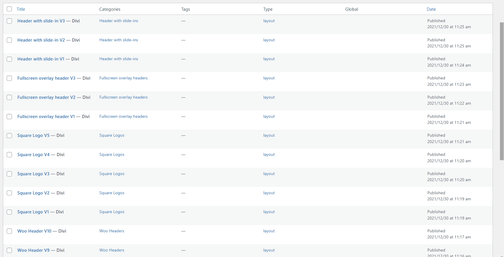 Upload Header Layout Pack