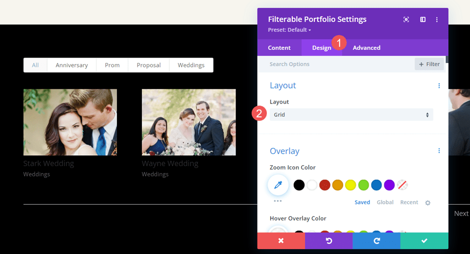 Divi’s Filterable Portfolio Module