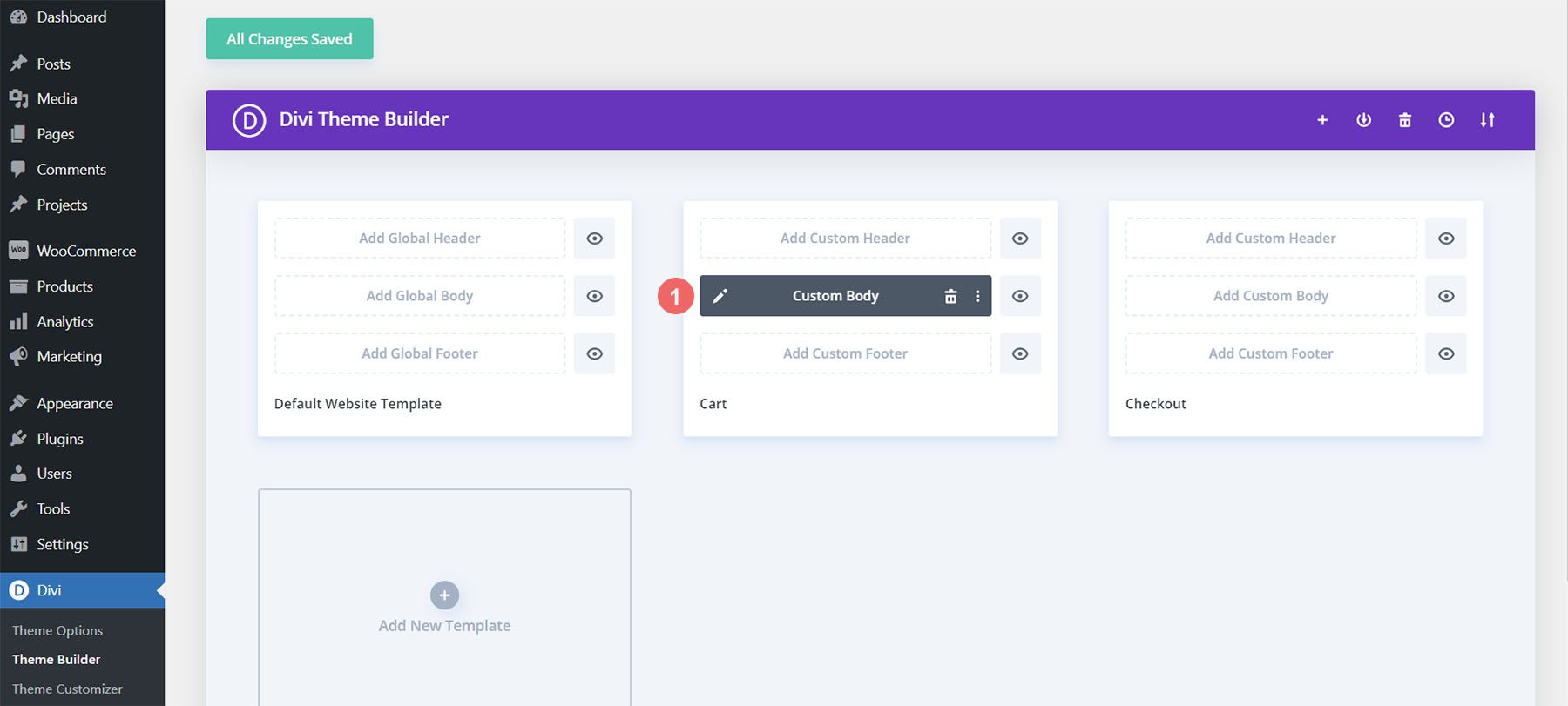 Prepare the cart body for the checkout page