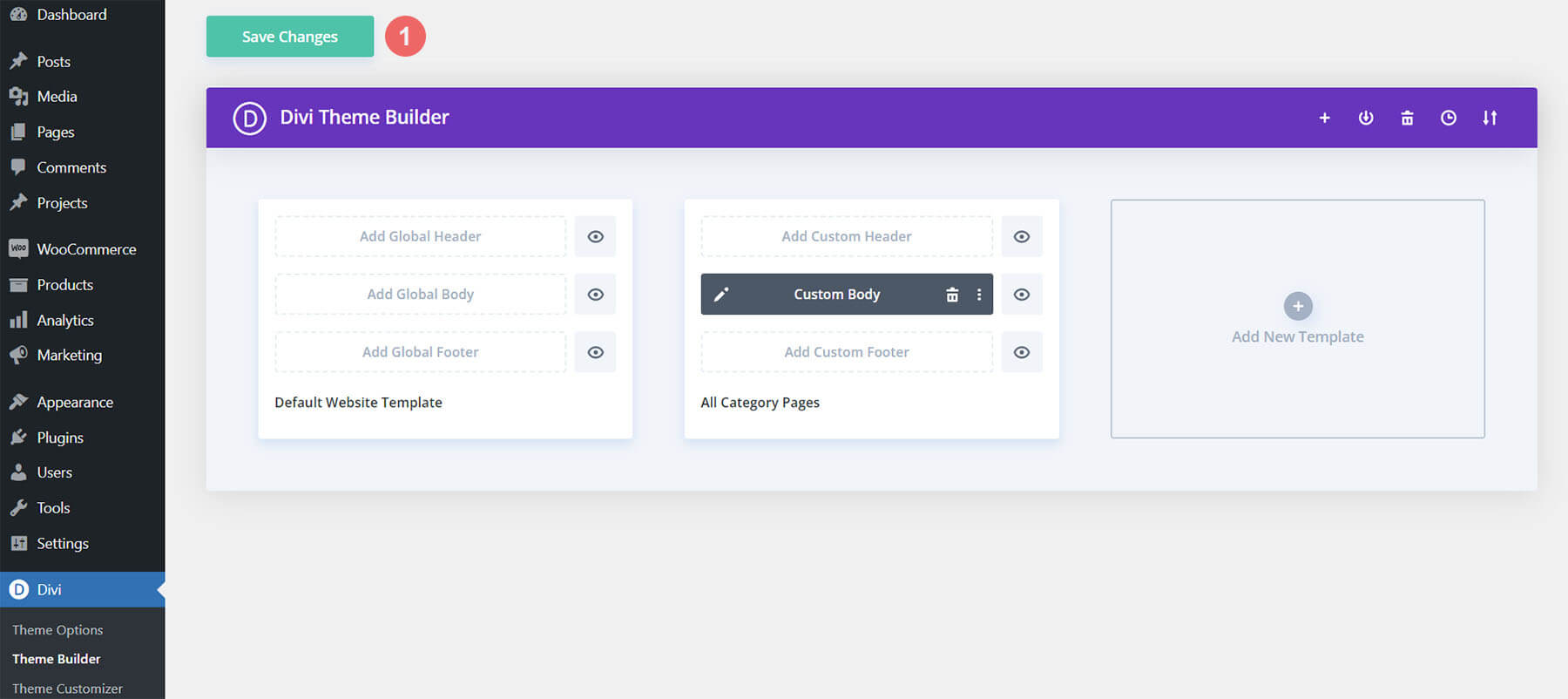 Save the imported category pages layout file