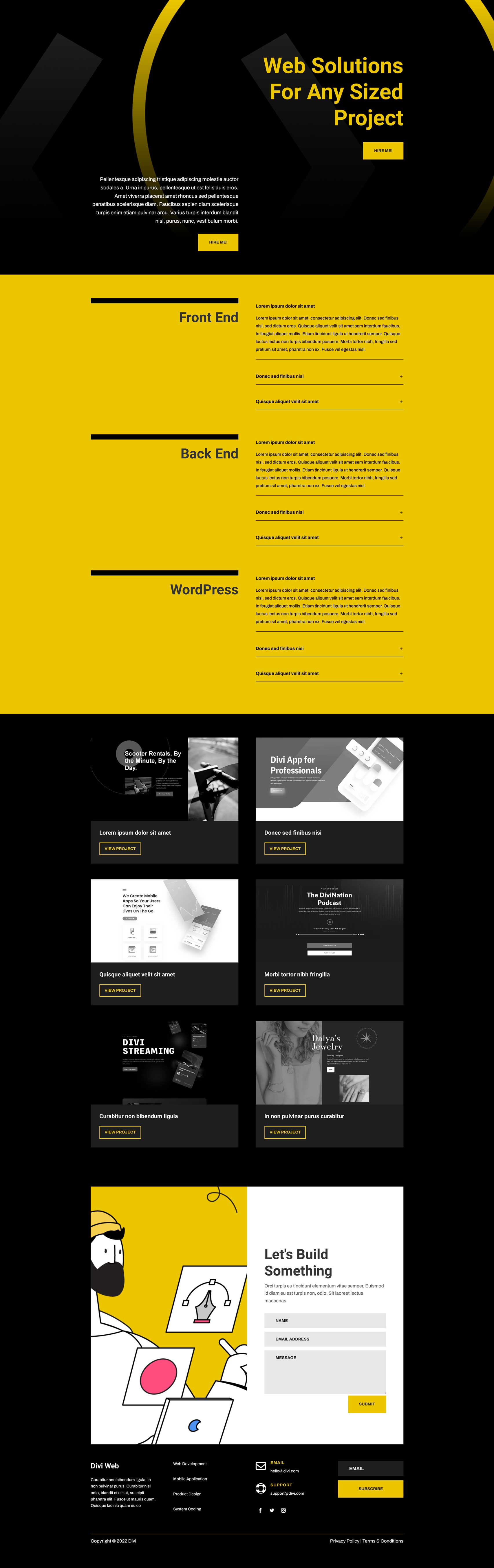 Web Developer Layout Pack for Divi