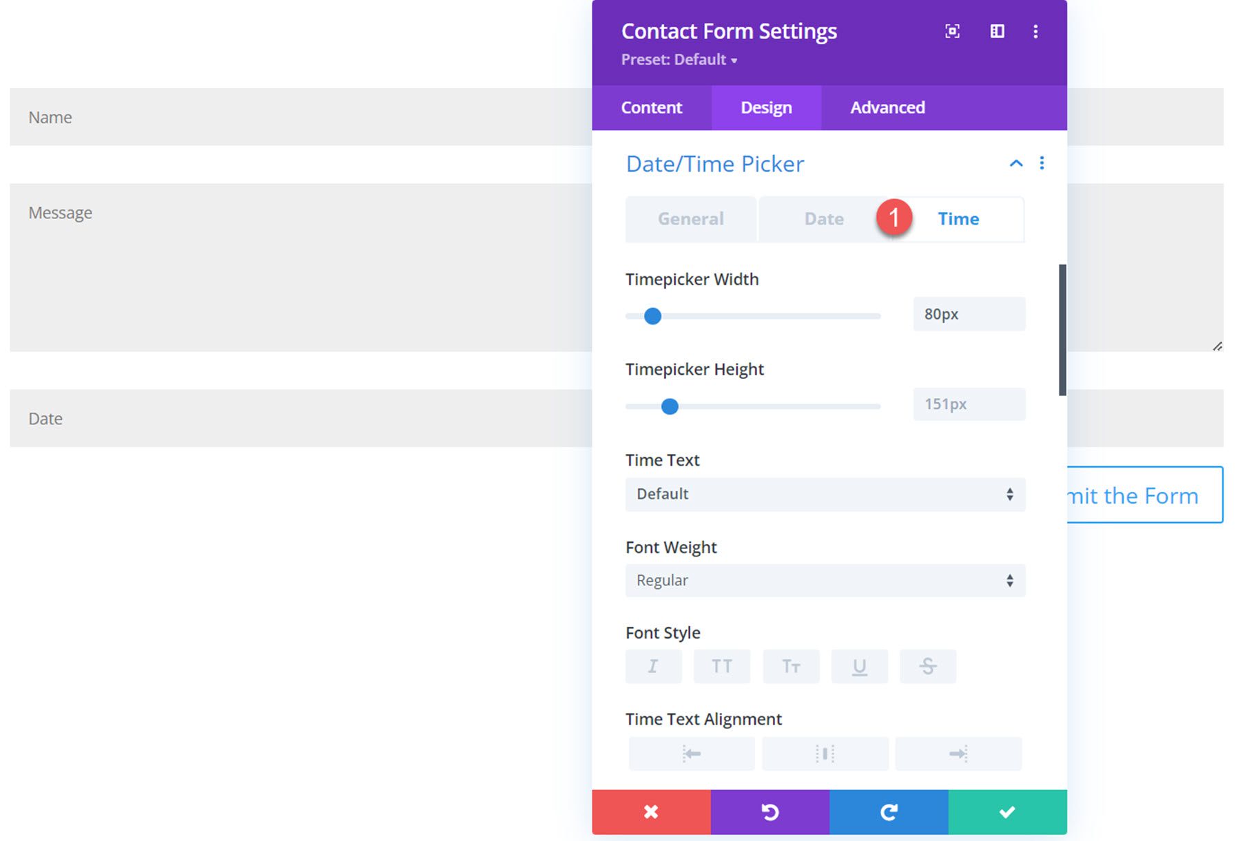Divi Plugin Highlight Divi Contact Form Helper Time Settings