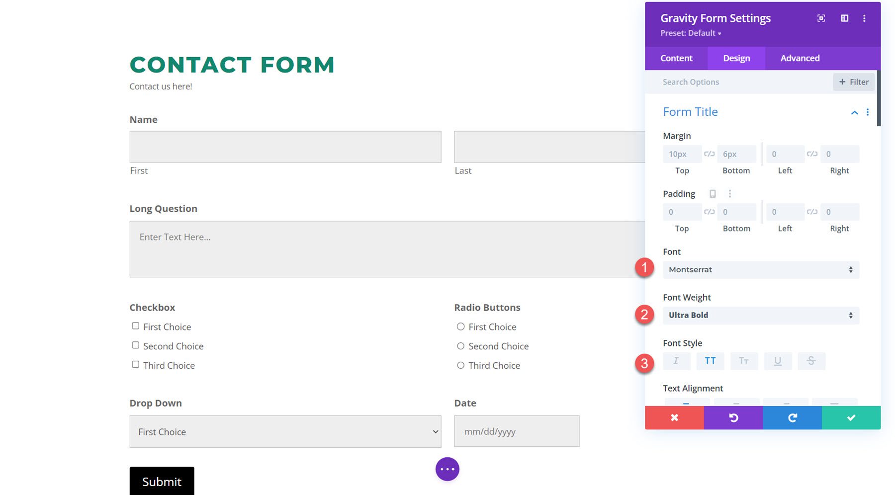 Divi Plugin Highlight Divi Gravity Forms Form Title
