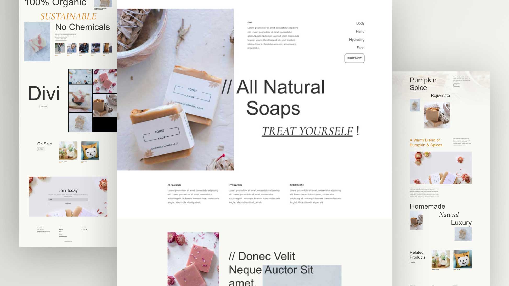 Get a Free Handmade Soap Layout Pack for Divi