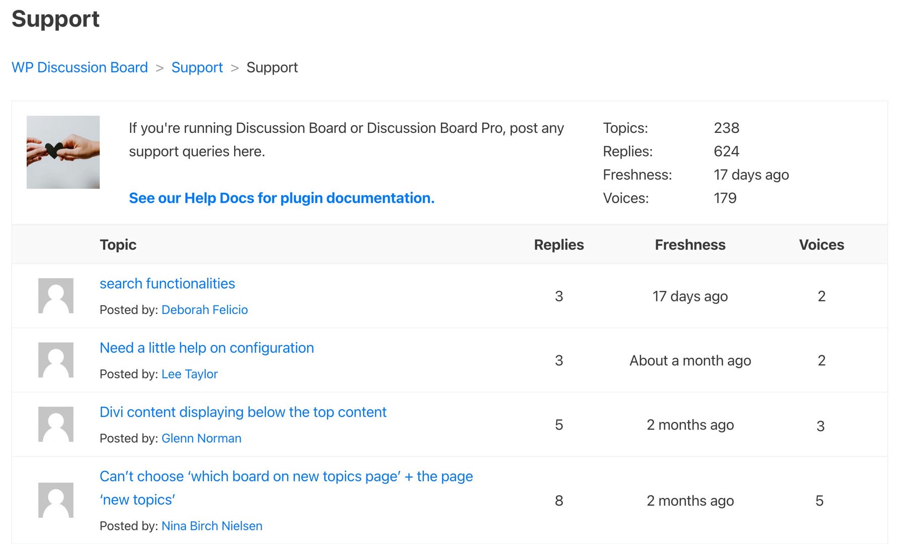 Discussion Forum Minimalistic Design