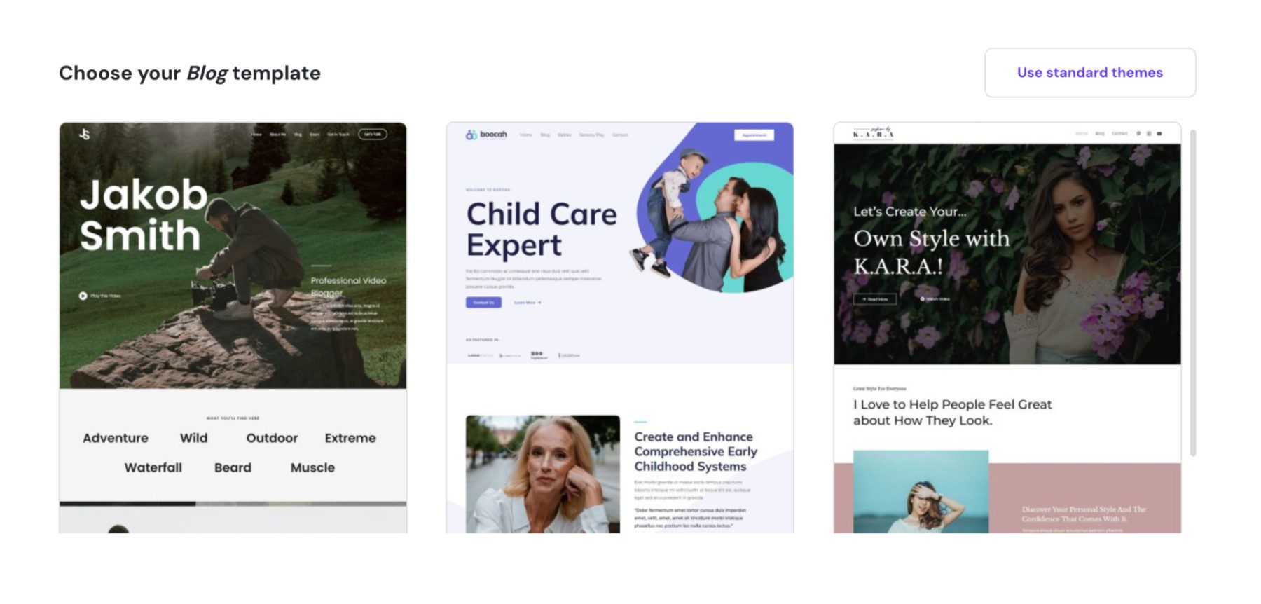 Hostinger Website Builder Templates