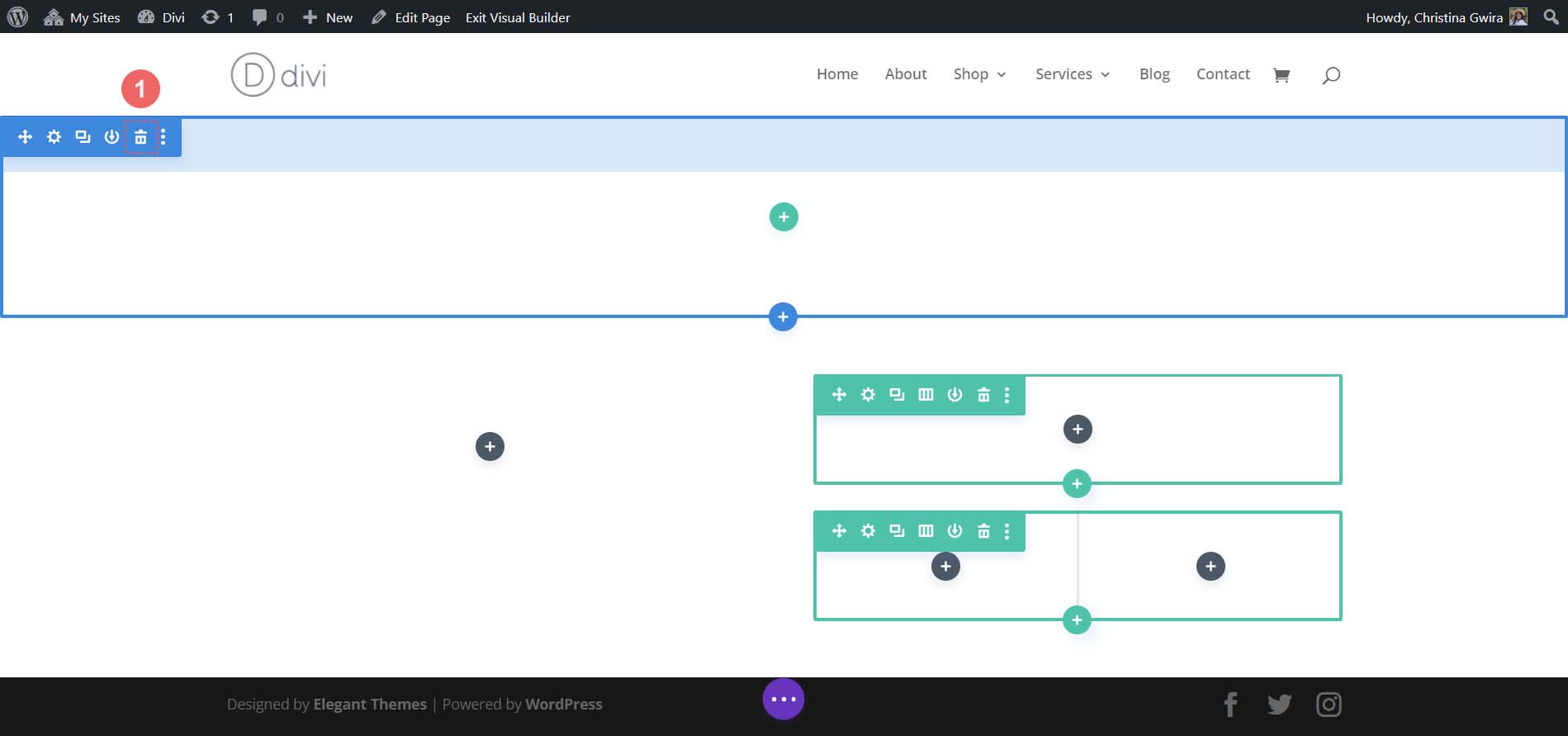 Delete regular section