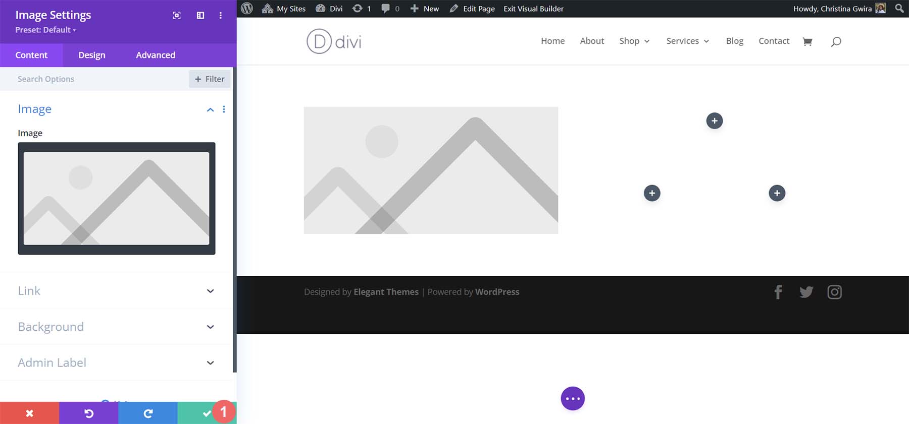 Exit out of Image Module