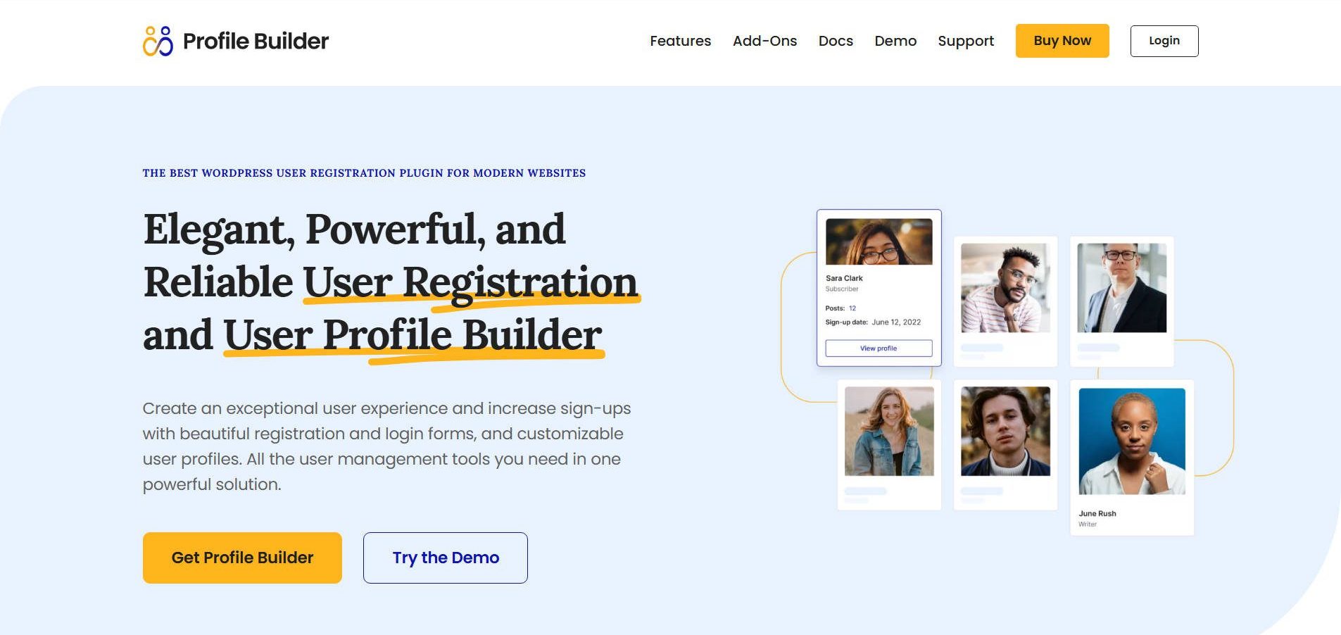 Profile Builder - Homepage - June 2025