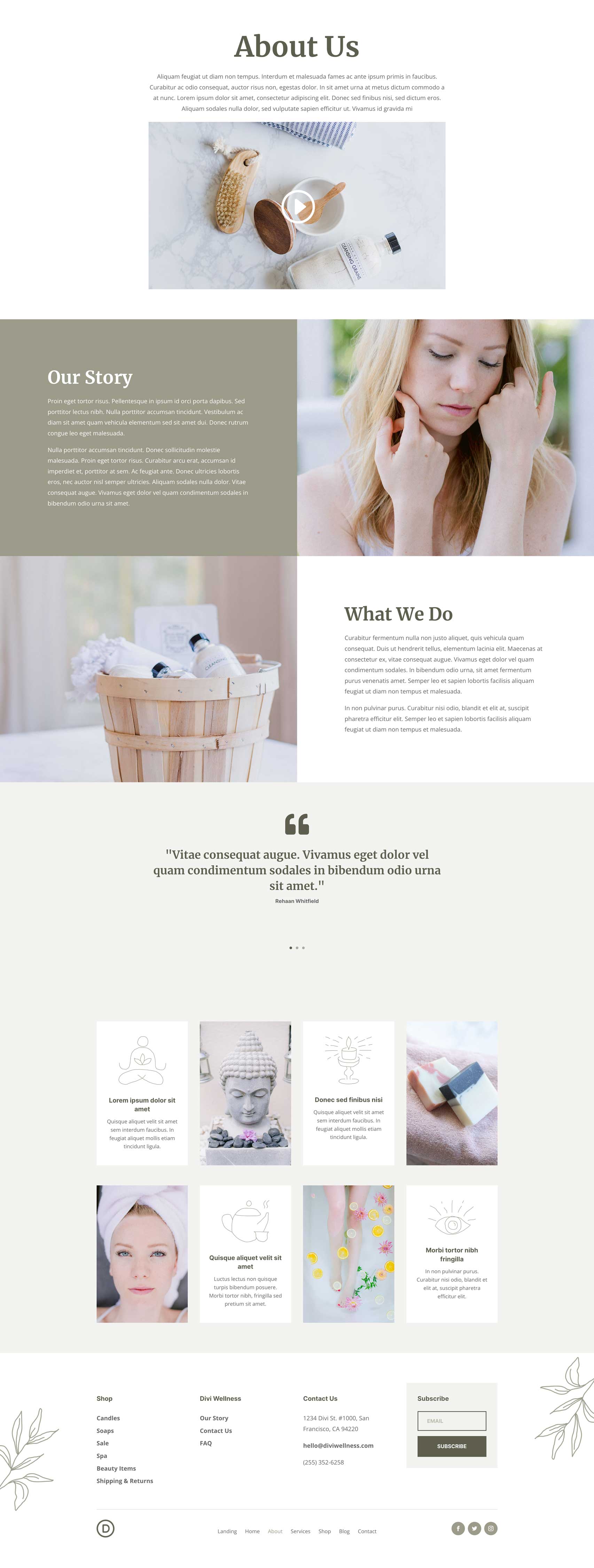 Wellness Layout Pack for Divi