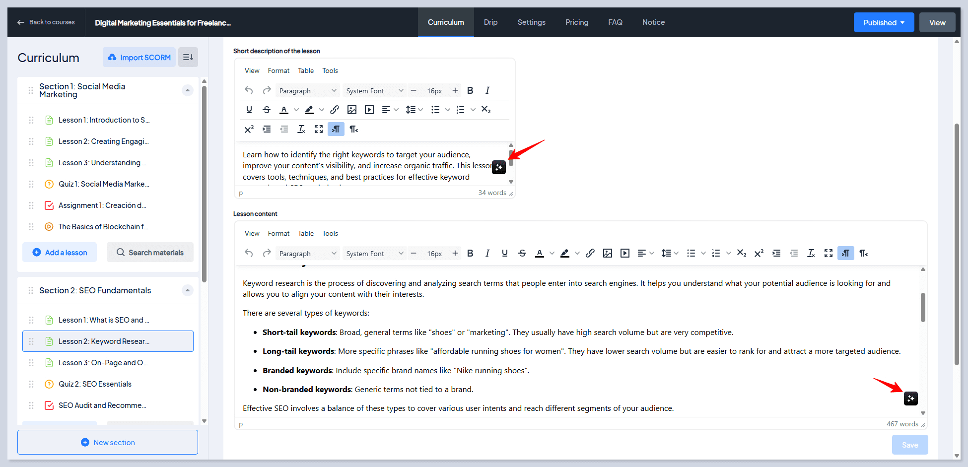 enhance your course with AI time savings