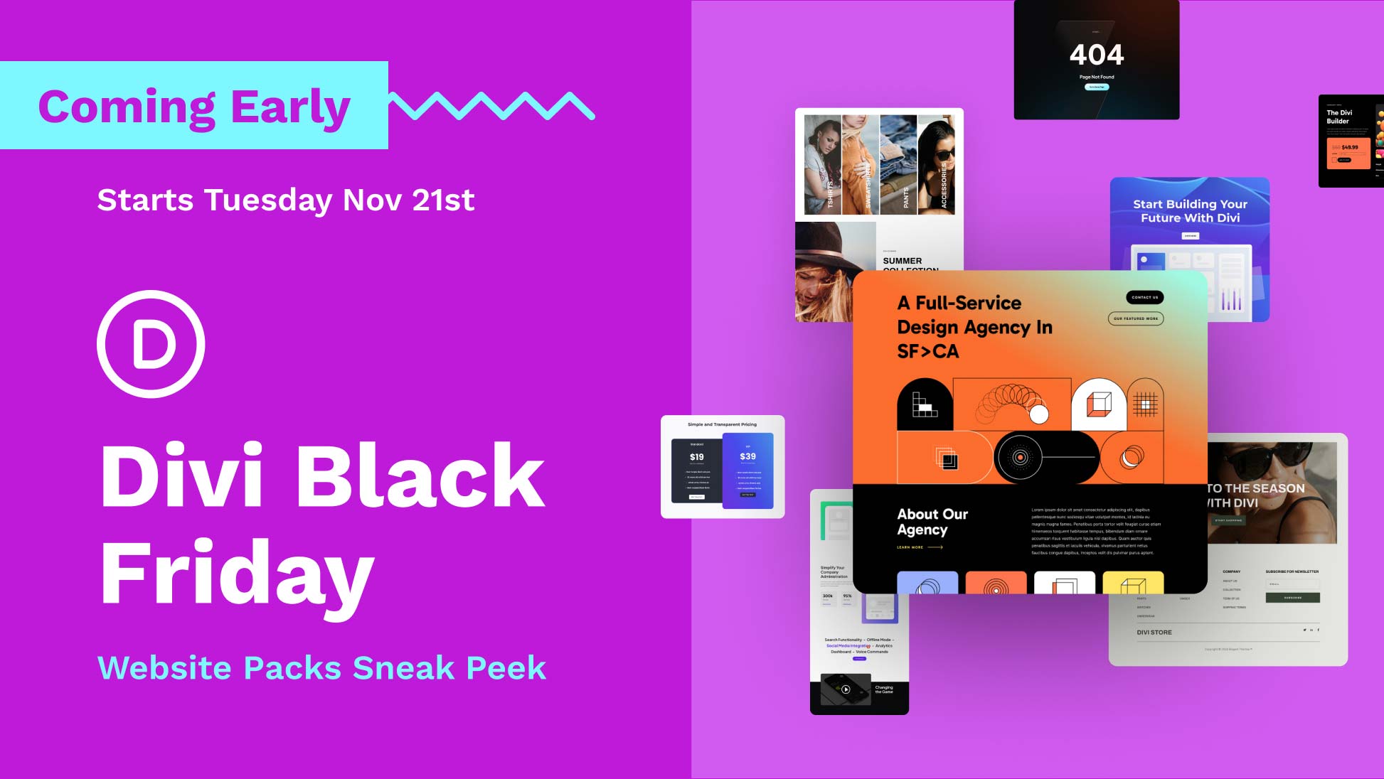 👉 How To Unlock 4 Black Friday Divi Website Packs