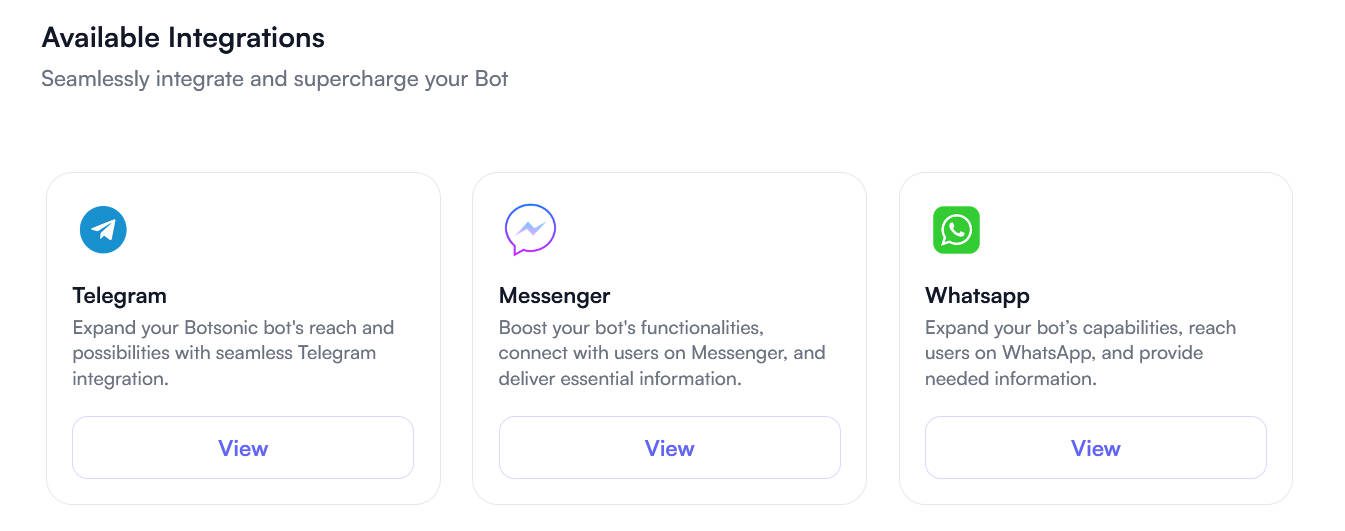 Integrations Chat Solutions