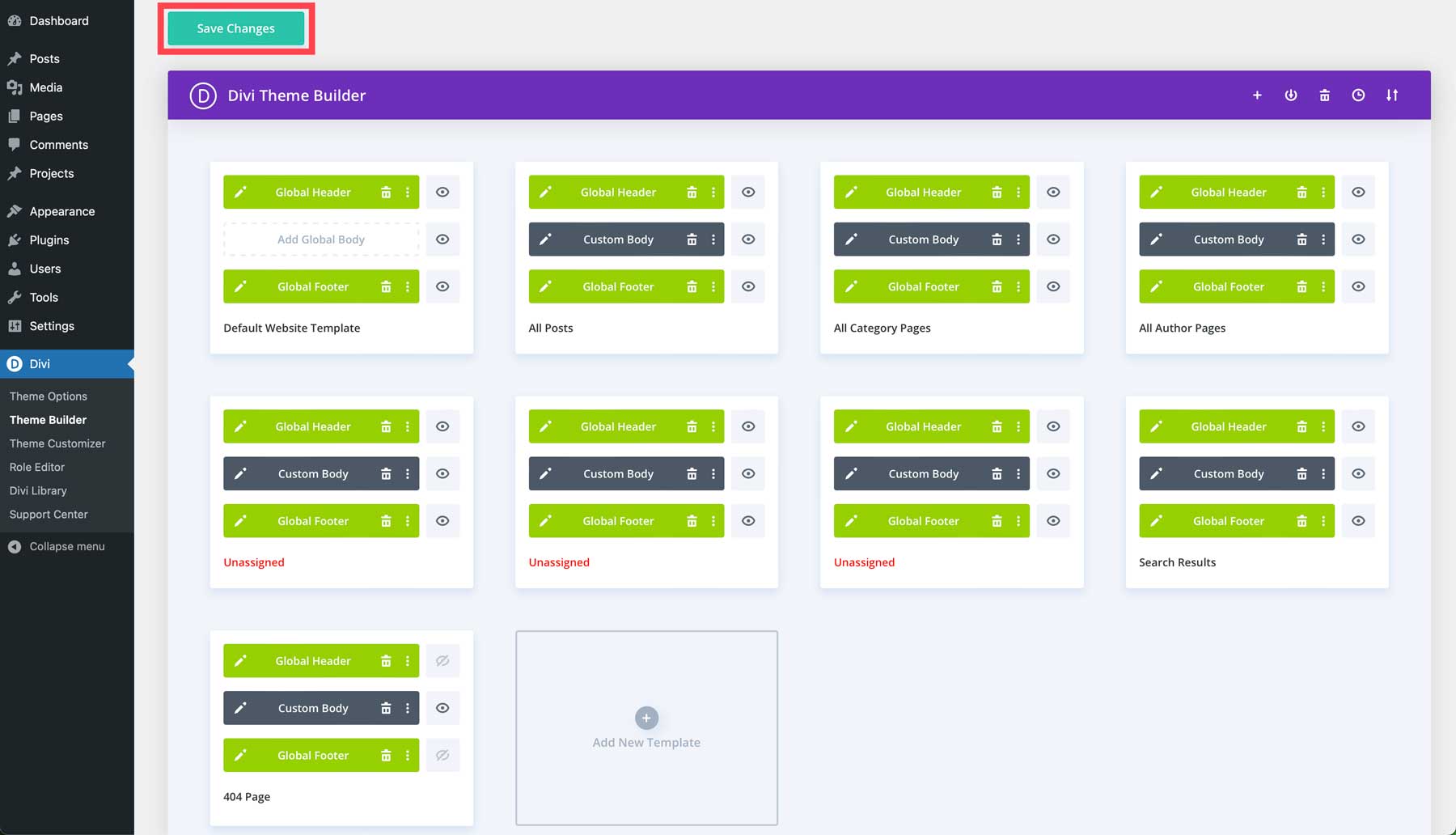 Consultant theme builder pac