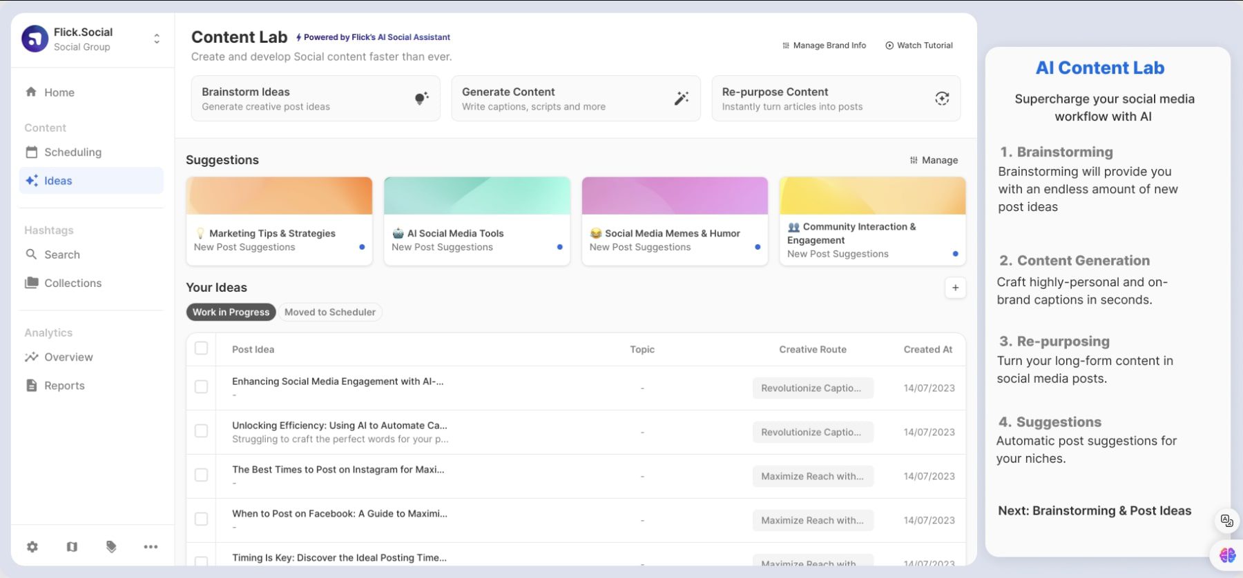flick.social content lab