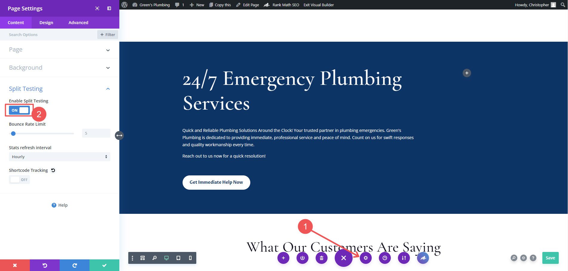 Create a Landing Page with AI - Page Steps 7-8