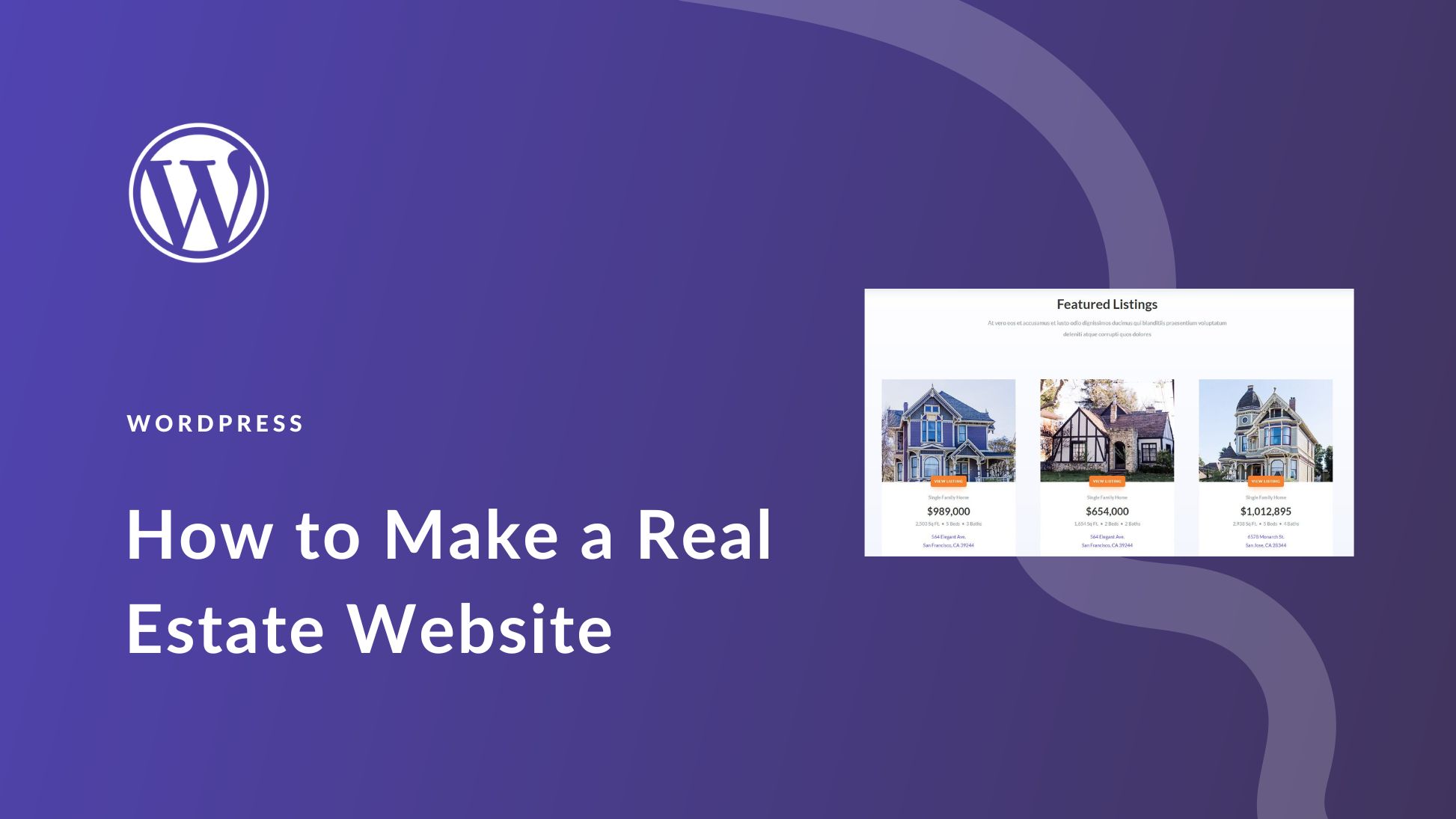 How to Make a Real Estate Website with WordPress in 2025