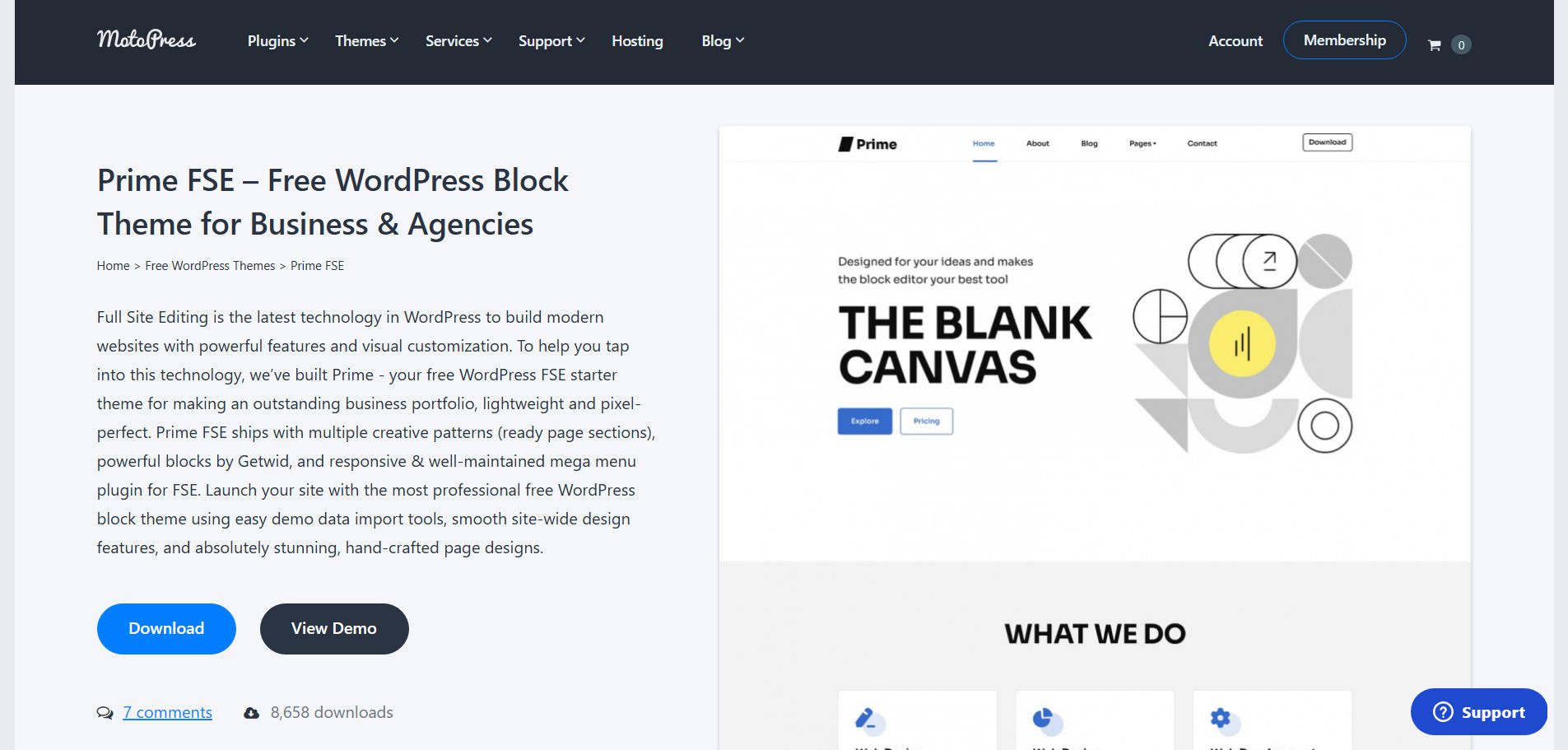 Prime FSE Theme - MotoPress - August 2025