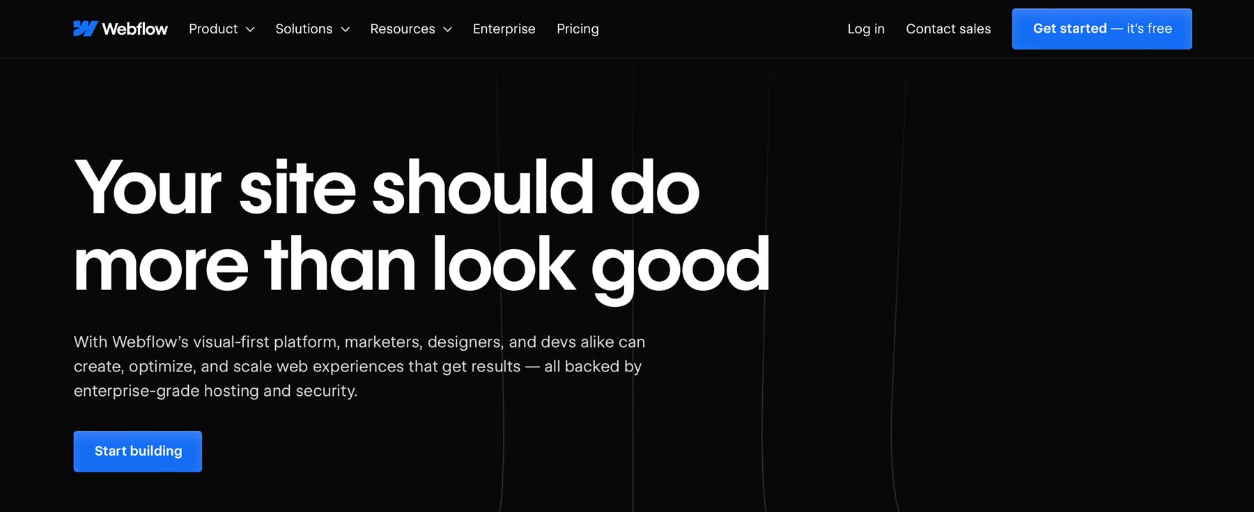 Webflow website builder