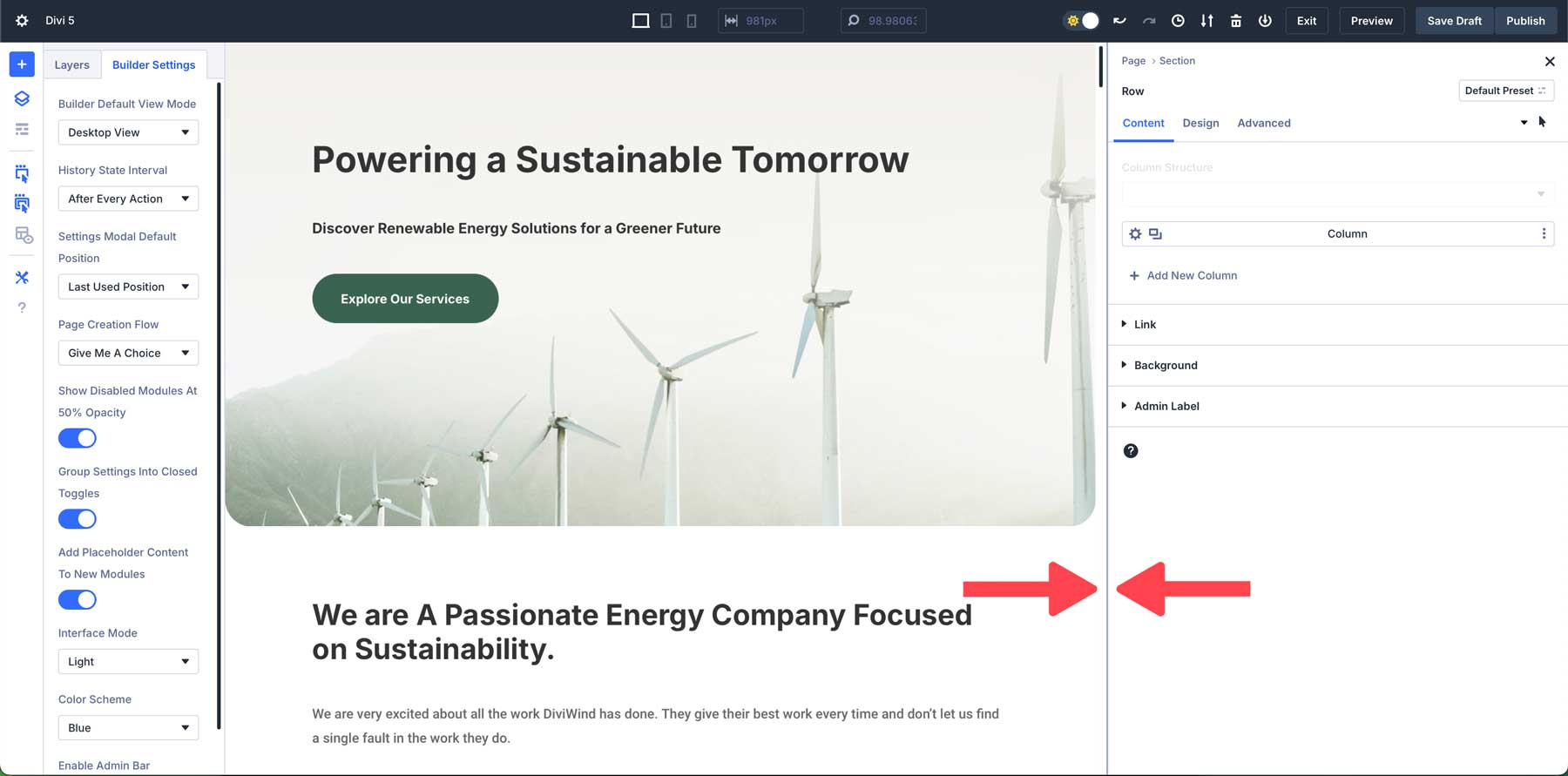 Divi 5 canvas scaling