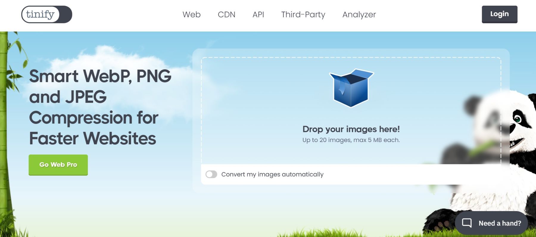 tinypng homepage