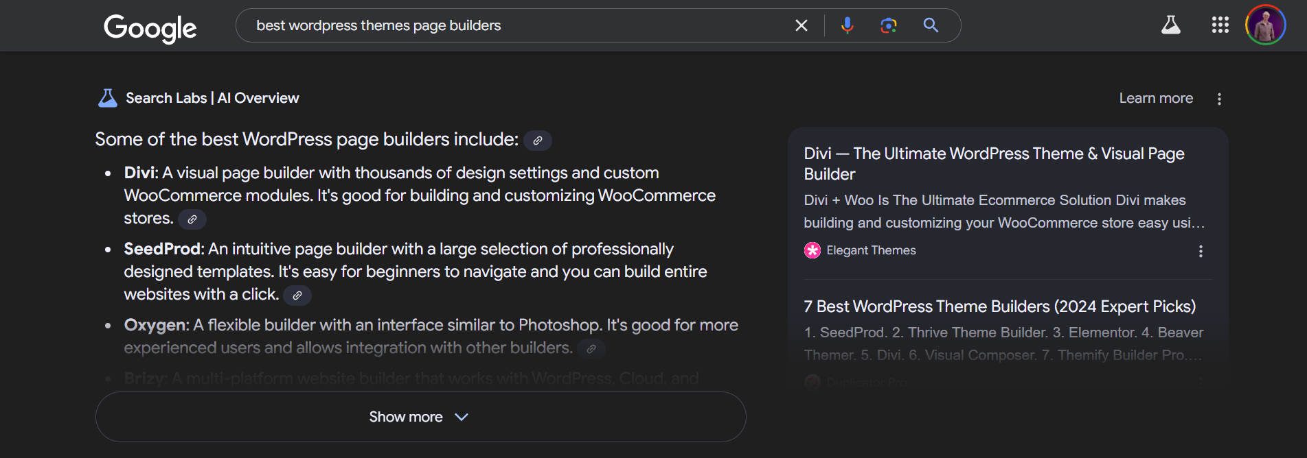 AI Overviews in Google Search powered by Gemini