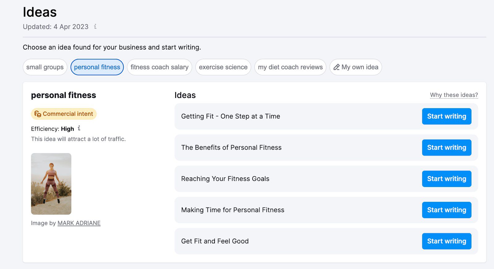 ContentShake AI SEO Article Ideas