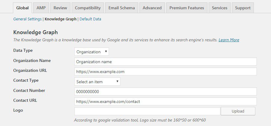 Scheme & Structured Data for WP - Settings Setup