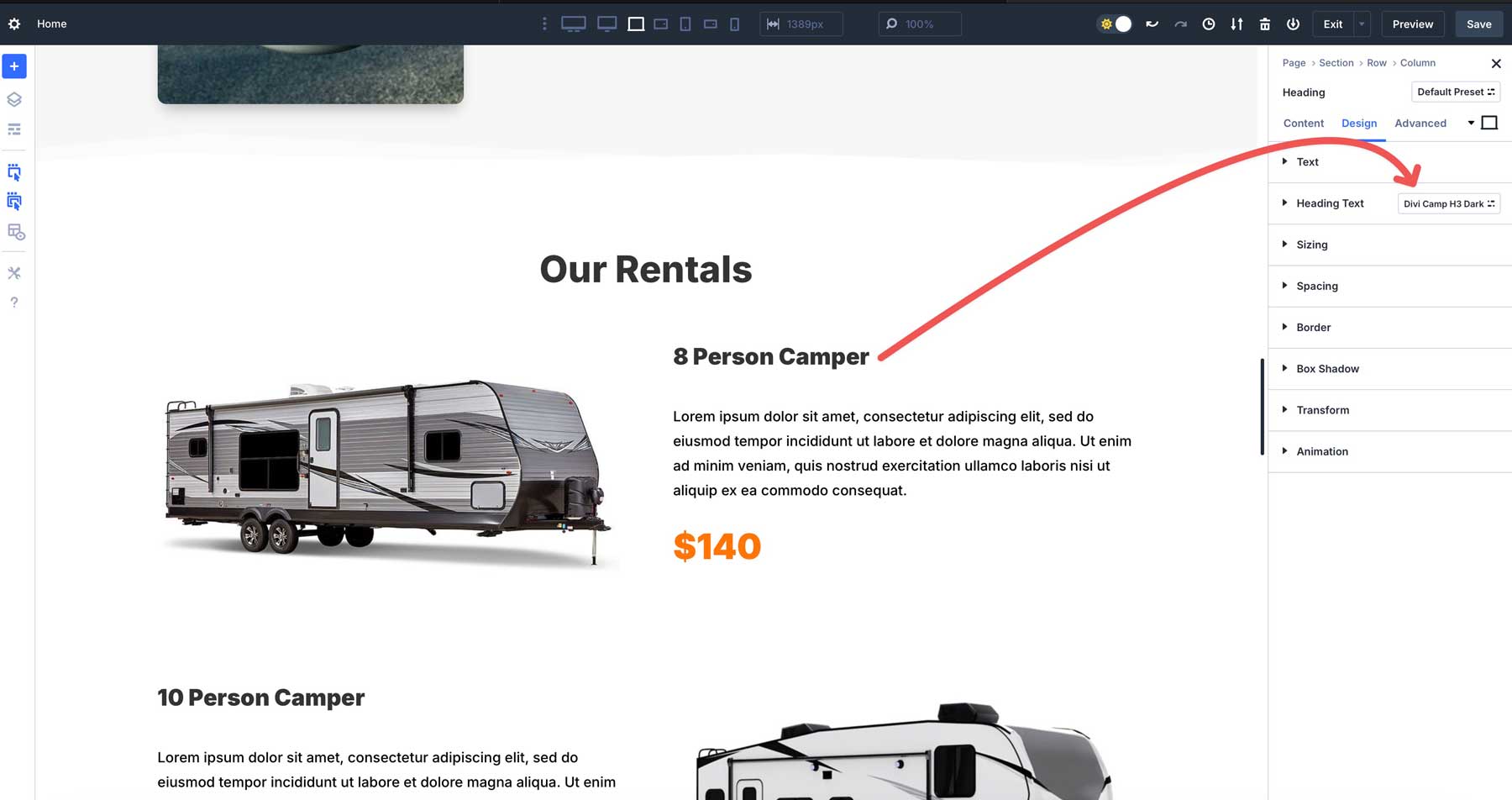 Divi 5 Option Group Presets