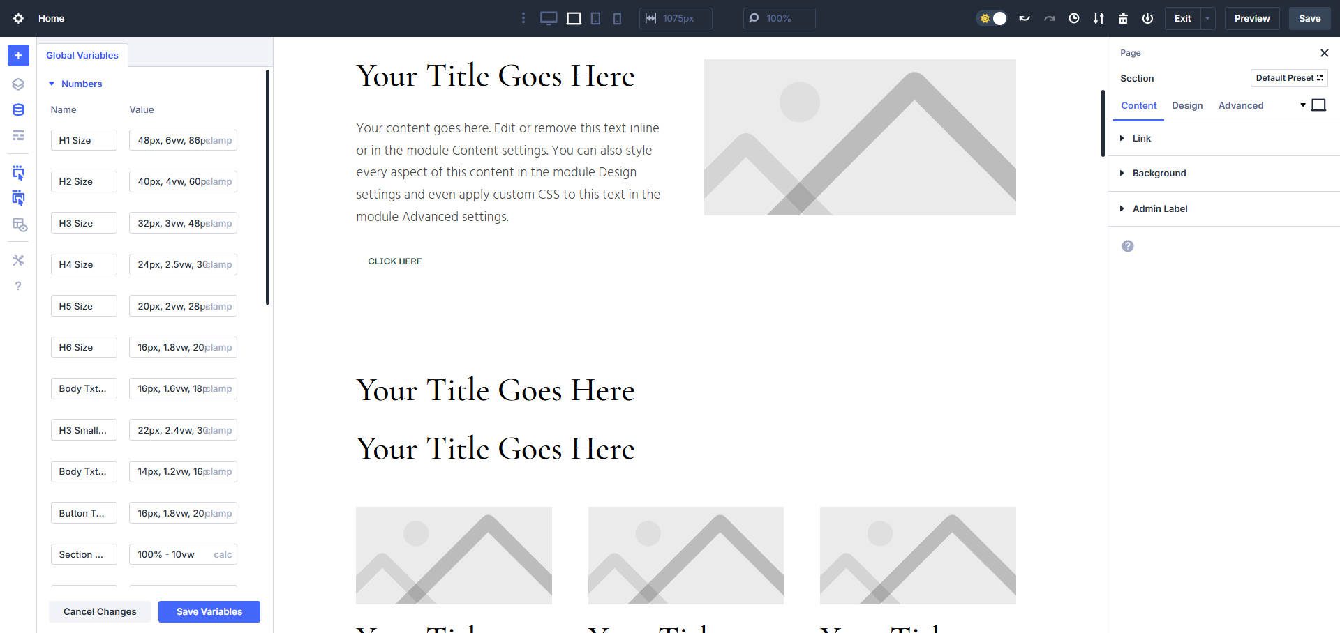 Create a wireframe of your page with no styles yet