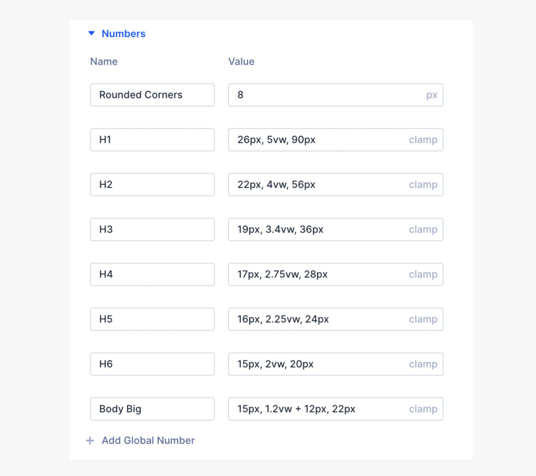 Divi Design Variables Using Clamp() for Typography