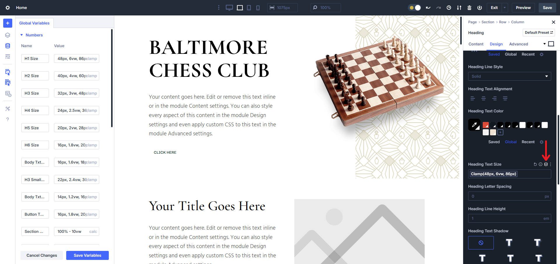 How to Add a Design Variable to a Field in Divi 5